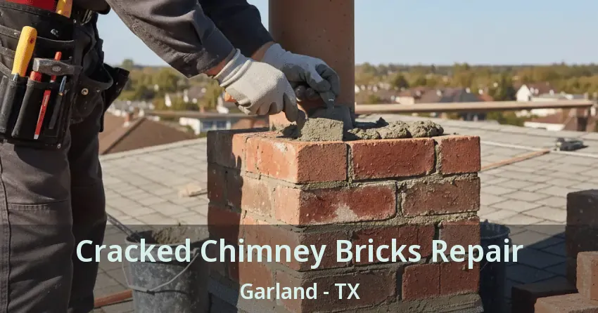 Cracked Chimney Bricks Repair Garland - TX